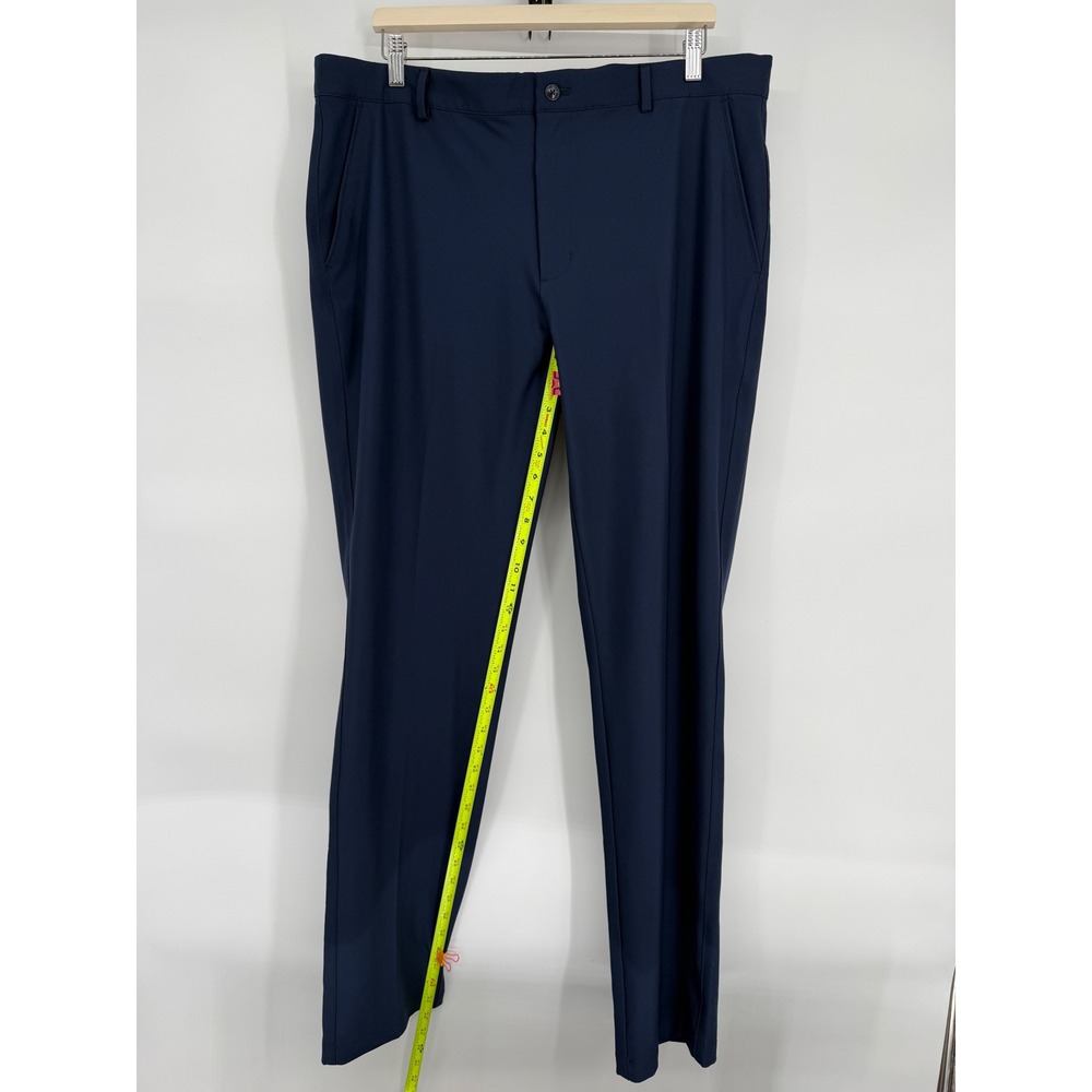 Greg Norman Mens Navy Blue Slim Fit Performance Chino Trousers Size 38 - Picture 4 of 11